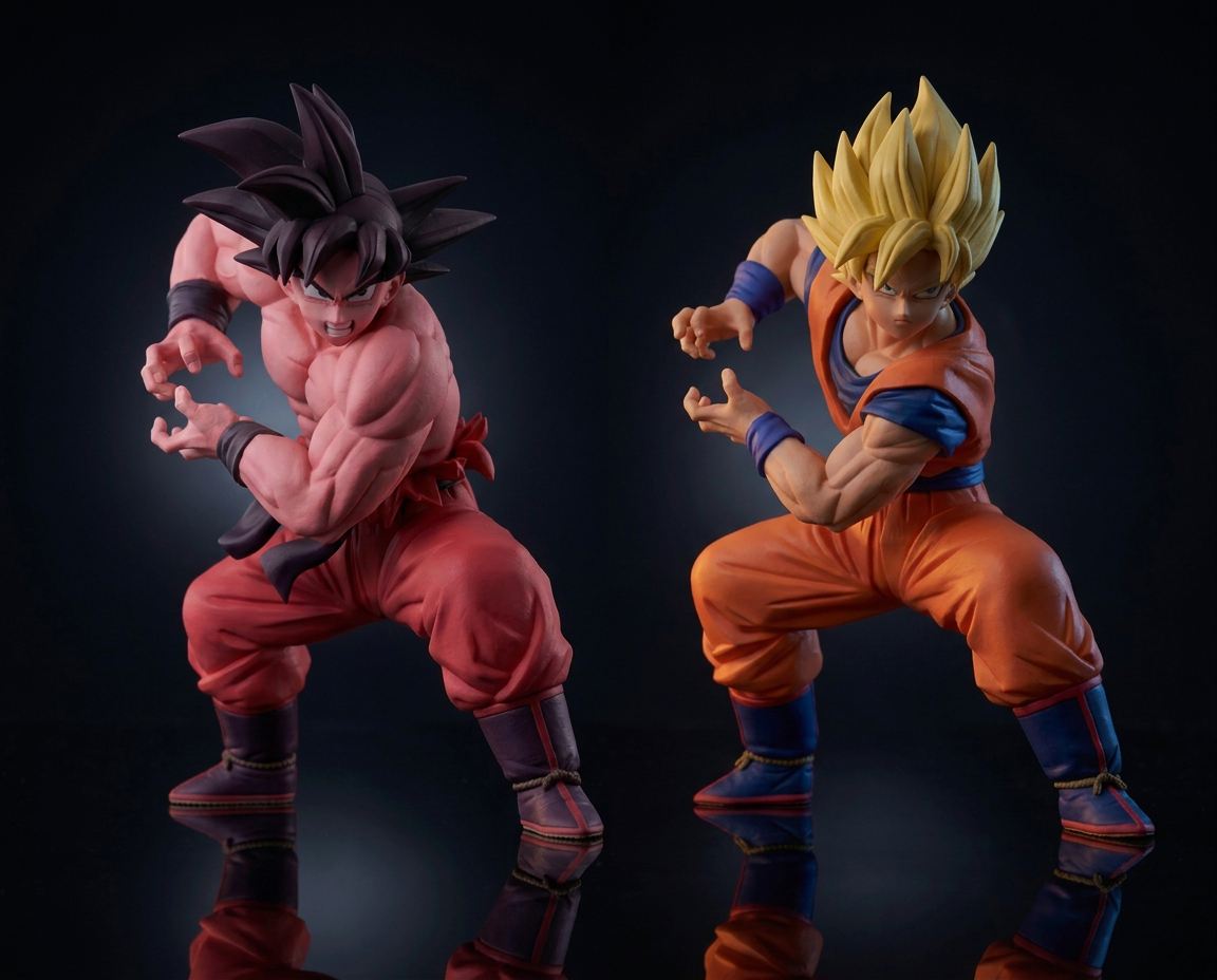 Figura Colección SPIRITFLICKS vol.1 · Son Goku Tipo 1 y 2 (2 figuras)
